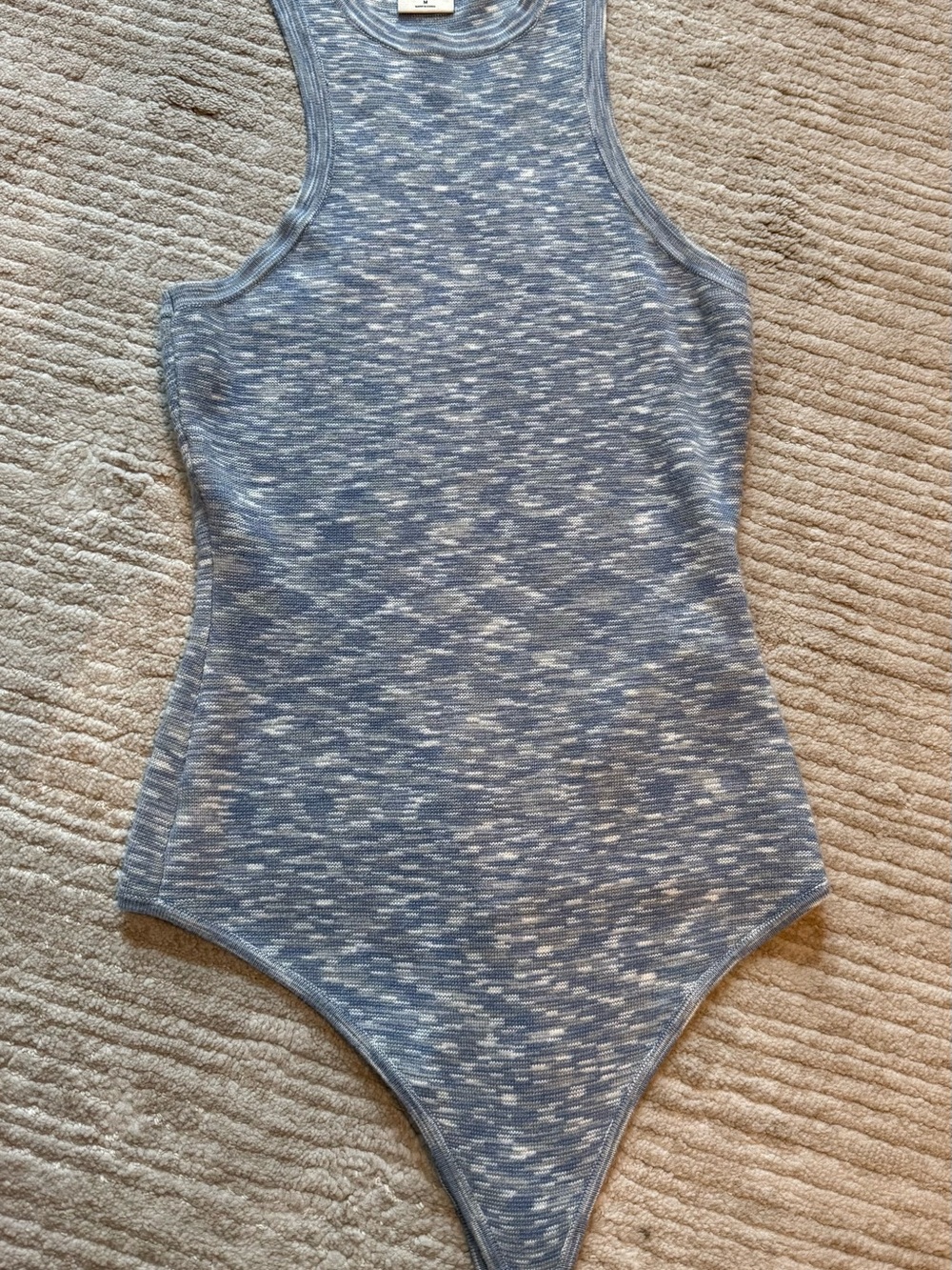 Abercrombie & Fitch One-Piece Bodysuit in Heather Blue - Size Med